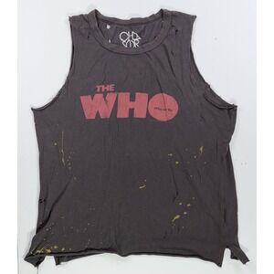 Chaser The Who "Who Are You" Distressed Tank Top Grunge Rock Tee M